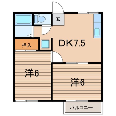 原ノ町駅 徒歩17分 2階の物件間取画像